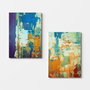 Wallity Conjunto de 2 Lienzos Decorativos Multicolor 70 x 100 cm